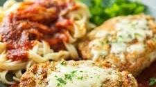 Air Fryer Italian Pork Chops Parmigiana