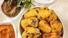 Air Fryer Roasted Potatoes | Indian Potatoes Amchoor Potatoes