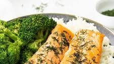 Air Fryer Salmon With Lemon And Dill