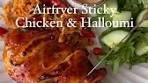 Airfryer Honey Halloumi Sriracha Chicken 🍯🍗 527 calories ...