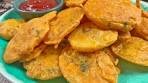 Aloo Pakora Recipe • Homemade Potato Scallops Recipe ...