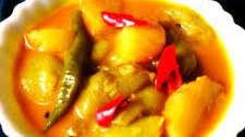 Aloo Turai or Aloo Jhinge with Jeera curry | Potato-Ridge Gourd with cumin curry