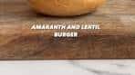 Amaranth and Lentil Burger! Love love me a good burger and ...