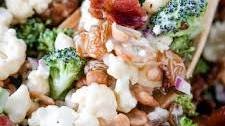 Amish Broccoli Cauliflower Salad