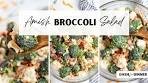 Amish Broccoli Salad with Cauliflower, Bacon, and Cheese
