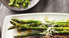 Anju's grilled asparagus doenjang