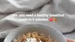Apple cinnamon bircher muesli For 1 serve: 1/3 heaped cup ...