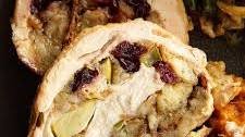 Apple Cranberry Stuffed Turkey Breast