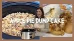 Apple Pie Dump Cake made in a Slow Cooker