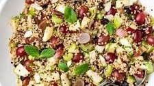 APPLE QUINOA SALAD + TAHINI MAPLE DRESSING