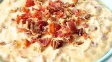 Apricot Cream Cheese Dip with Bacon and Pecans