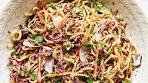 Asian Noodle Salad Recipe | Delicious Peanut Dressing and ...