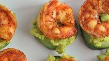 Avocado Cucumber Shrimp Appetizer