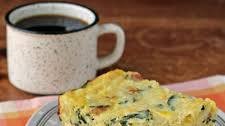 Bacon and Spinach Hash Brown Egg Bake