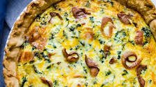 Bacon Cheddar Kale Quiche