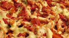 Bacon Provolone Penne Pasta Bake