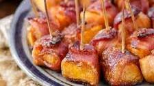 Bacon Wrapped Sweet Potato Bites Recipe