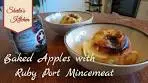Baked apples – with Ruby Port Mincemeat
