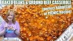 BAKED BEANS & GROUND BEEF CASSEROLE Perfect for ...