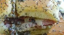 Baked Honey Mustard Ham Sandwiches