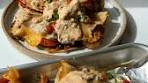 BAKED SHRIMP TACOS , filled with sauteed pepper & onions ...