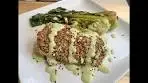 Baked Wasabi Almond Encrusted Salmon with Creamy ...