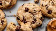 Bakery-Style Peanut Butter Chocolate Chip Cookies