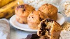 Banana muffins aux pépites de chocolat