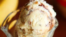 Banana Pudding Ice Cream with Fudge Swirls