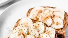 Banana Toast with Peanut Butter, Honey & Cinnamon
