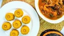 Banga soup with Eba