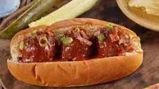 Barbecue Meatball Sub