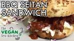 BBQ Seitan & Crispy Coleslaw Sandwich w/ Backyard BBQ ...