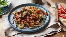 Beef and pepper stir-fry