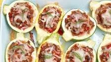 Beef & Brown Rice Stuffed 8-Ball Zucchini