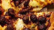 Best BBQ Meatball Pizza [Vegetarian]