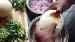 BIG OSTRICH EGG FRY IN DIVYA'S KITCHEN || OSTRICH ...