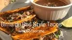 Birria de Res Style Tacos with Consomme