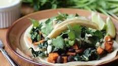 Black Bean and Sweet Potato Thai Fusion Tacos