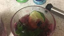 Blue berry mojito spritzer - 2 versions