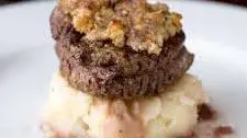 Blue Cheese Crusted Filet Mignon with Port Wine Sauce