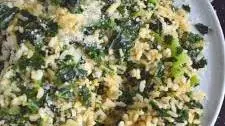 Brown Rice with Kale and Parmesan