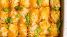 Buffalo Chicken Tater Tot Casserole