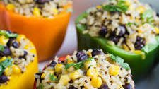 Burrito Bowl Stuffed Peppers