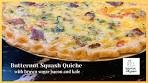 Butternut Squash Quiche with Brown Sugar Bacon and Kale