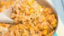 Canned Chicken Enchilada Skillet Casserole