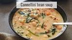 Cannellini bean soup (Vegan white bean soup with spinach)