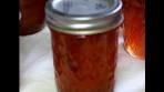 Canning Peach Basil Jam for Food Storage