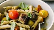 Caprese Pasta with Italian Sausage