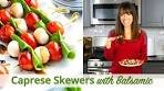 Caprese Skewers with Balsamic Glaze